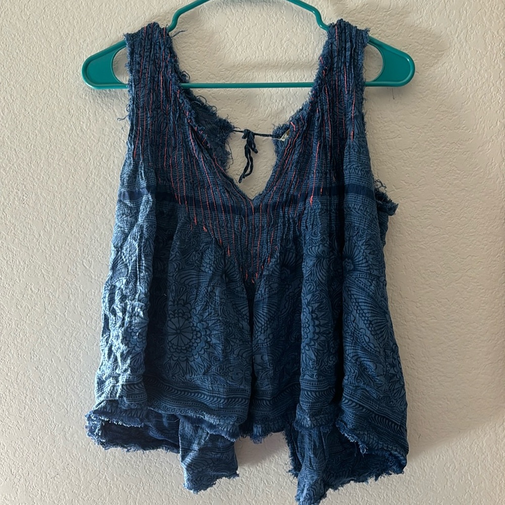 FP One Blue Floral Crop Top